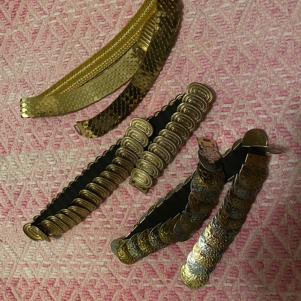 DONATION Set of 3 stretch belts in 3 patterns or just buy 1